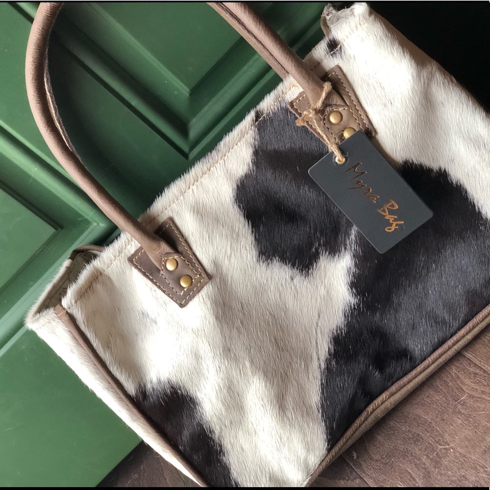 Hair on hide shoulder purse/bag